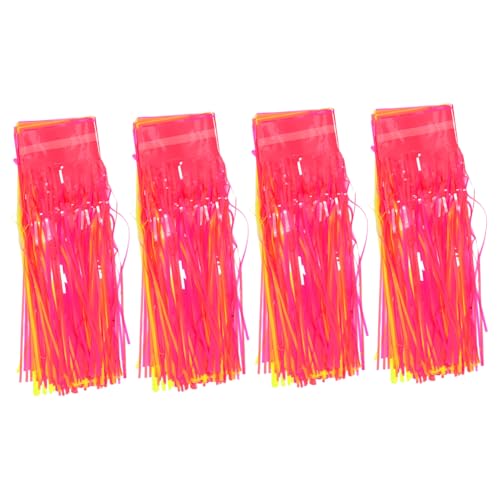 PLAFOPE 4 Stück Teiliges Fluoreszierendes Geburtstags-party-banner Bunte Pet-wanddekoration mit Zuschneidbaren Fahnen für Kreative Tür Hintergrundgestaltung bei Kinderfeiern von PLAFOPE