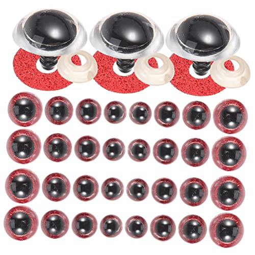 PLAFOPE 40 Stück Teiliges Dekorative Kuscheltieraugen in Verschiedenen Praktische DIY Puppenaugen für Plüschtiere Langlebig und Spaßig für Bastelprojekte und Geschenkideen von PLAFOPE