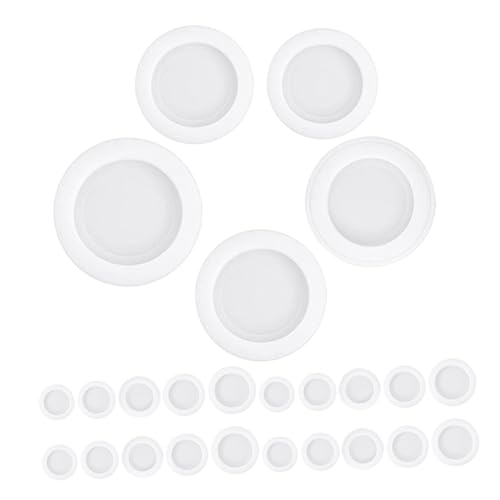 PLAFOPE 40 Stück Teiliges Weiße Gummi-piggy-bank-stecker Runde Flexible Ersatzstopfen für Münzboxen und Sparbüchsen Präzise Staub Feuchtigkeitsdicht für Sicheren Münzschutz von PLAFOPE