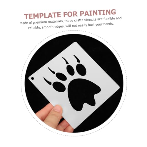 PLAFOPE 42 Stück Teiliges DIY Malvorlagen Wiederverwendbaren Buchstaben Zahlen schablonen Waschbar Langlebig für Bastelprojekte Wand Kunstmalerei Glatte Kanten von PLAFOPE