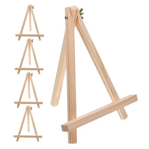 PLAFOPE 5 Stück Holzstaffelei Dreibein Klein Verstellbar Faltbar Leicht Tisch Staffelei Bildhalter Ständer Multifunktional für Malerei Display Foto Kunsthandwerk PLAFOPE 5 Stück Holzstaffelei Dreibein Klein Verstellbar Faltbar Leicht Tisch Staffelei Bildhalter Ständer Multifunktional für Malerei Display Foto Kunsthandwerk von PLAFOPE