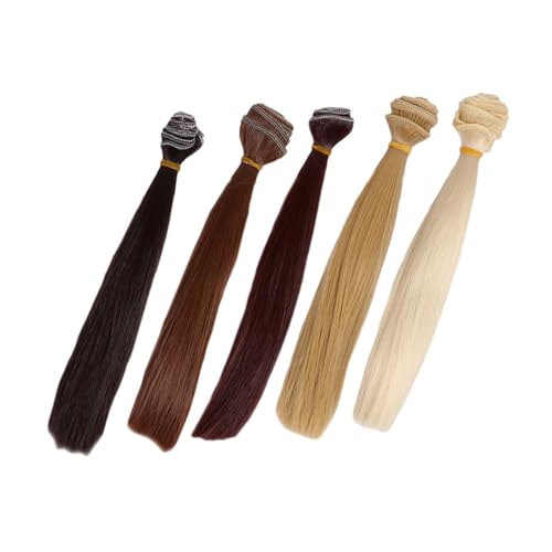 PLAFOPE 5 Stück Seidenperücke mit hoher Temperatur Cosplay-Perücken hitzebeständige Haarfäden Haarverlängerungen lang Hochtemperaturperücken Echthaar zum Flechten Hochtemperaturdraht PLAFOPE 5 Stück Seidenperücke mit hoher Temperatur Cosplay-Perücken hitzebeständige Haarfäden Haarverlängerungen lang Hochtemperaturperücken Echthaar zum Flechten Hochtemperaturdraht von PLAFOPE