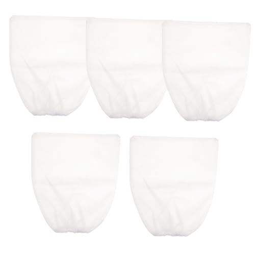 PLAFOPE 5 Stück Staubwedel-Sammler Staubsammelbeutel für Nägel Tasche Staubfänger Buster Kollektor Schild Staubbeutel Nicht gewebter Beutel für Nagelstaub Staubsammler Nageltechnik Weiß von PLAFOPE