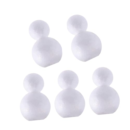 PLAFOPE 5 Stück Teiliges DIY Schneemann Unfertige Schaumstoff Figuren Kreative Weihnachtsdeko für Heimwerker Party Tischdekoration Weiß PLAFOPE 5 Stück Teiliges DIY Schneemann Unfertige Schaumstoff Figuren Kreative Weihnachtsdeko für Heimwerker Party Tischdekoration Weiß von PLAFOPE