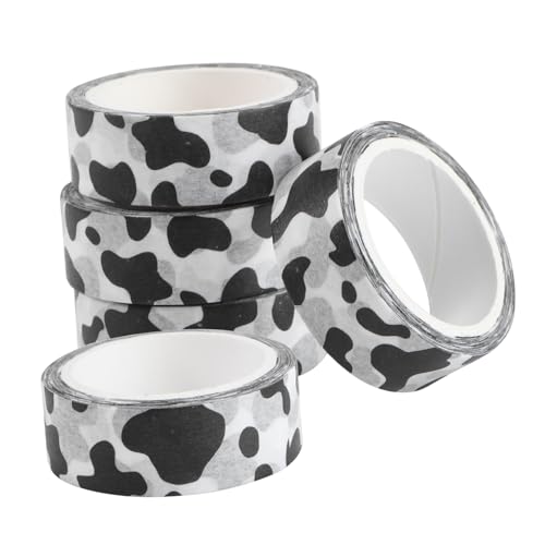 PLAFOPE 5 Stück Teiliges Klebeband Milchkuh muster Selbstklebend Stark Haftend Rückstandsfrei Abziehbar für Tagebuch dekoration DIY Papierbänder Scrapbooking Notizbuchgestaltung PLAFOPE 5 Stück Teiliges Klebeband Milchkuh muster Selbstklebend Stark Haftend Rückstandsfrei Abziehbar für Tagebuch dekoration DIY Papierbänder Scrapbooking Notizbuchgestaltung von PLAFOPE