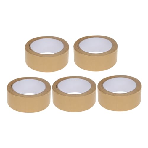 PLAFOPE 5 Stück Teiliges Kraftpapier klebeband mit Starker Haftung Wasser Abriebfest Vielseitig für Geschenkverpackung DIY Bastelprojekte und Verpackung Geeignet PLAFOPE 5 Stück Teiliges Kraftpapier klebeband mit Starker Haftung Wasser Abriebfest Vielseitig für Geschenkverpackung DIY Bastelprojekte und Verpackung Geeignet von PLAFOPE