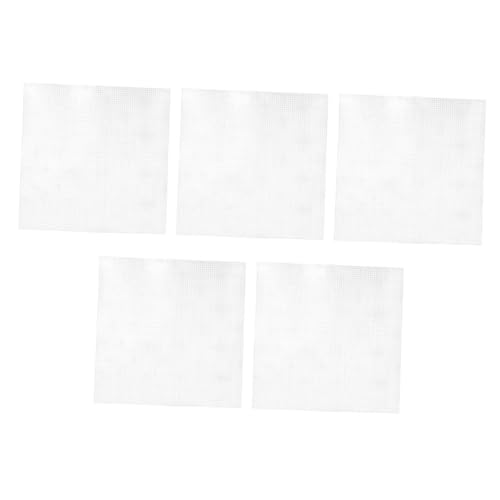 PLAFOPE 5 Stück Teiliges Kunststoff Mesh Canvas Vielseitige Kunststoff Lochplatte für DIY Taschen Stabiles Netzgewebe für Sticken Kreuzstich und Handgefertigte Taschenböden von PLAFOPE