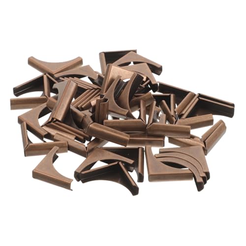 PLAFOPE 50 Stück Vintage Metall Ecken Schutz für Notizbücher Scrapbooking Alben Antik Bronze Buchecken Dekor Kantenschutz für Buch und Album Ecken PLAFOPE 50 Stück Vintage Metall Ecken Schutz für Notizbücher Scrapbooking Alben Antik Bronze Buchecken Dekor Kantenschutz für Buch und Album Ecken von PLAFOPE
