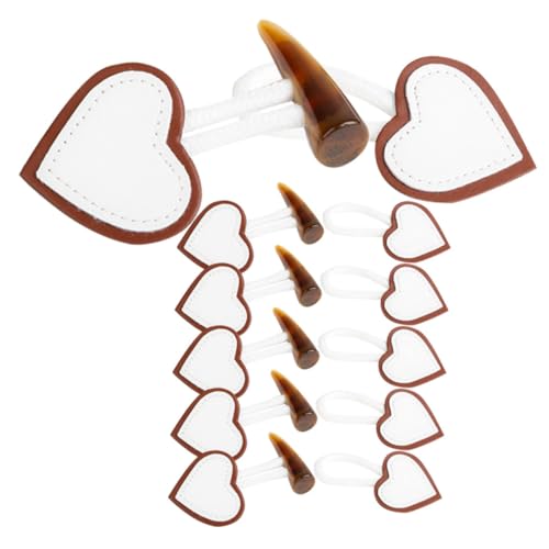 PLAFOPE 6 Paare Retro Horn optik Knebelknöpfe aus Leder und Resin Modische Mantelknöpfe für Jacken Vielseitige Verschluss Dekoknöpfe für DIY Kleidung und Mäntel PLAFOPE 6 Paare Retro Horn optik Knebelknöpfe aus Leder und Resin Modische Mantelknöpfe für Jacken Vielseitige Verschluss Dekoknöpfe für DIY Kleidung und Mäntel von PLAFOPE