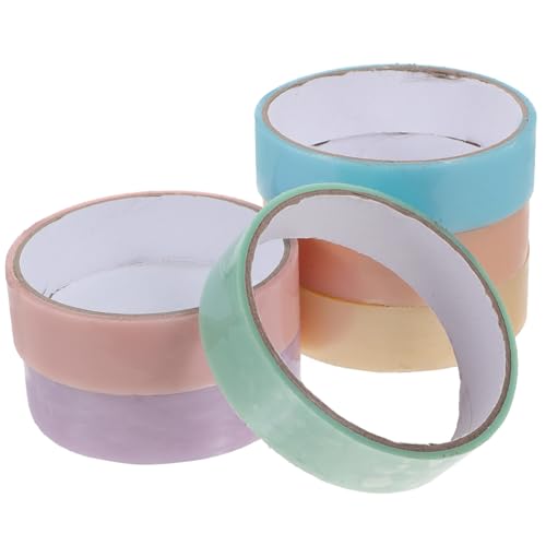 PLAFOPE 6 Rollen Bunte Klebebandkugeln aus Sicherem Kunststoff Stressabbauendes Kinderspielzeug Einfach zu Bedienen als Geschenk für Fördert Entspannung und Freude PLAFOPE 6 Rollen Bunte Klebebandkugeln aus Sicherem Kunststoff Stressabbauendes Kinderspielzeug Einfach zu Bedienen als Geschenk für Fördert Entspannung und Freude von PLAFOPE