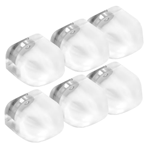 PLAFOPE 6 Stück Magnetische Türstopper ohne Bohren Bodenmontiert Selbstklebend Transparentes Silikon Stoßdämpfend Stabil und Wiederverwendbar Universeller Schutz für Schlafzimmer und Büro von PLAFOPE