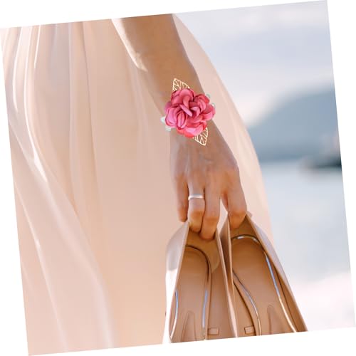 PLAFOPE 6 Stück Teiliges Elastische Handgelenk Corsage Armbänder mit Kunststoffperlen Dehnbar und Bequem DIY Design für Hochzeiten Abschlussball Partys und Strandveranstaltungen von PLAFOPE