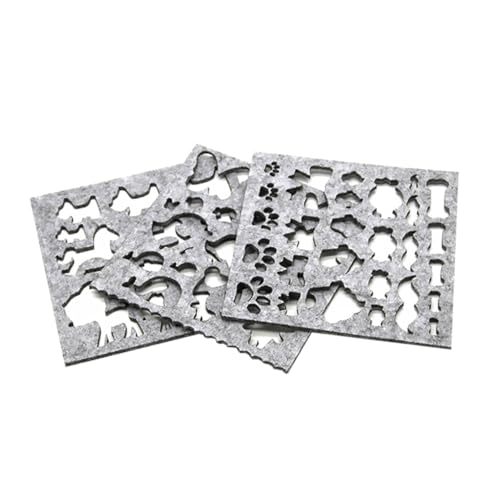 PLAFOPE 7 Stück Teiliges Nadelfilzen Schablonen Filz Wiederverwendbare DIY Applikationsformen mit Abgerundeten Ecken für Anfänger im Sticken und Filz Basteln Schnelles Formen für PLAFOPE 7 Stück Teiliges Nadelfilzen Schablonen Filz Wiederverwendbare DIY Applikationsformen mit Abgerundeten Ecken für Anfänger im Sticken und Filz Basteln Schnelles Formen für von PLAFOPE