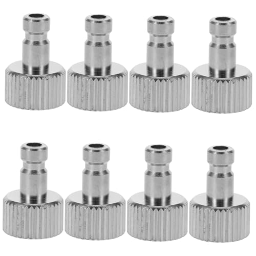 PLAFOPE 8 Stück Teiliges Airbrush-adapterset Weiblicher Gewinde-Schnellverschluss Luftdichter Schlauchanschluss Präzise Auswechselbar für Airbrush und DIY-malbedarf von PLAFOPE