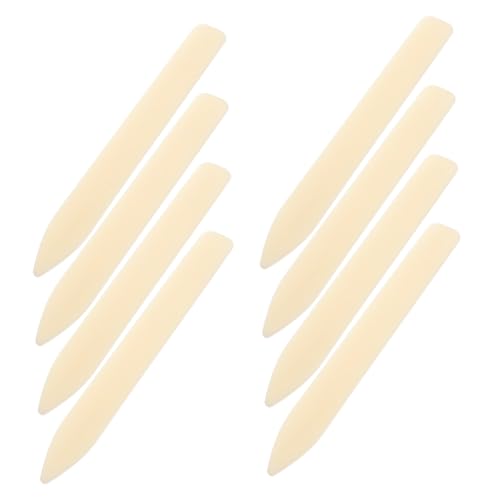 PLAFOPE 8 Stück Teiliges Bone Folder aus Glattem Kunststoff für Papierfalten Falzen Rillen Geeignet für Basteln Buchbinden Origami Lederformen und Kartengestaltung von PLAFOPE