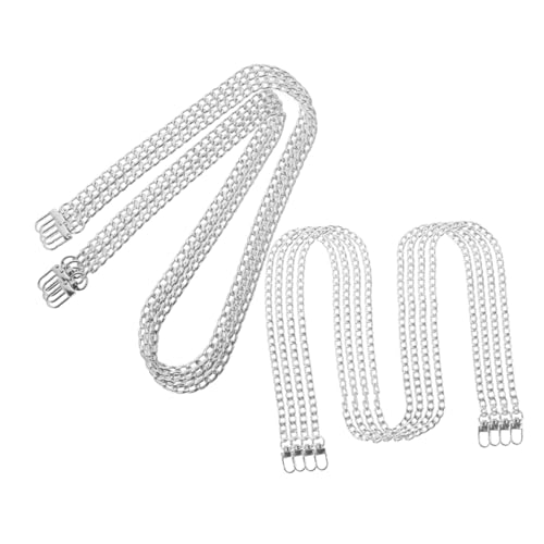 PLAFOPE 8 Stück Teiliges Flaches Ersatz Schultertaschen Kettenriemen mit Doppeltem Karabiner Langlebig Modisch für Handtaschen Geldbörsen Clutch Crossbody von PLAFOPE
