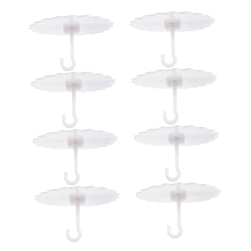 PLAFOPE 8 Stück Teiliges Klebehaken für Deckenmontage Zuverlässiger Halt Kunststoff Weiß Ersatzteile für Betthimmel Moskitonetz Halter Einfache Anbringung ohne Bohren für Schlafzimmer und PLAFOPE 8 Stück Teiliges Klebehaken für Deckenmontage Zuverlässiger Halt Kunststoff Weiß Ersatzteile für Betthimmel Moskitonetz Halter Einfache Anbringung ohne Bohren für Schlafzimmer und von PLAFOPE