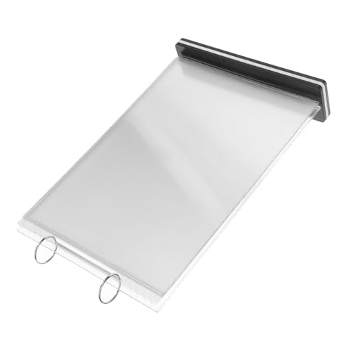 PLAFOPE Acryl Menühalter Hochformat Tischaufsteller Flip Binder Klare Schilderhalterung für Restaurant Büro mit Robustem Kunststoff für Effiziente Präsentation und Platzsparende von PLAFOPE