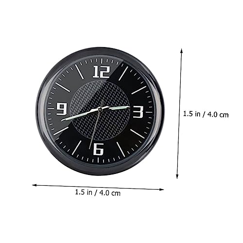 PLAFOPE Auto Uhr Dekoration Miniatur Edelstahl Auto Innenraum Uhr Robust Langlebig Stilvoll Schlicht Passend für Fahrzeug Armaturenbrett von PLAFOPE