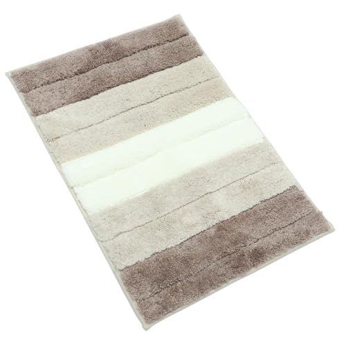 PLAFOPE Badematte mit Farbverlauf Braun Saugfähiger Waschbarer Badteppich mit Rutschfester Unterseite Flauschiger Badezimmervorleger für Dusche und Wc Bereich PLAFOPE Badematte mit Farbverlauf Braun Saugfähiger Waschbarer Badteppich mit Rutschfester Unterseite Flauschiger Badezimmervorleger für Dusche und Wc Bereich von PLAFOPE