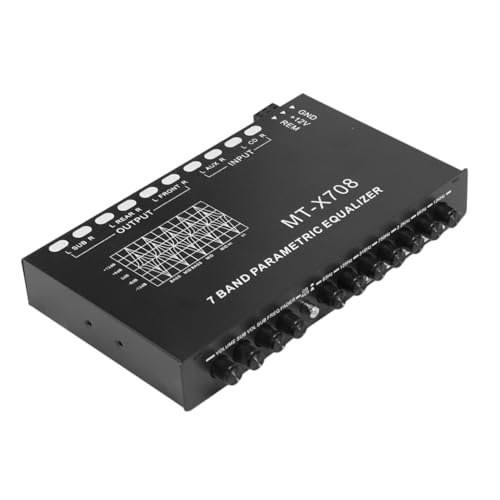 PLAFOPE Band Auto Equalizer Einstellbarer Elektronischer Grafik verstärker Kompakter Stereo Equalizer für Auto sound Klangregelung mit Präziser Kanalsteuerung und Robuster von PLAFOPE