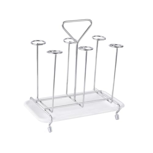 PLAFOPE Becherhalter mit Abtropffunktion Stabiles Glas und Tassenregal Platzsparender Küchenorganizer für Arbeitsplatte und Schrank Geeignet für Kaffee und Trinkbecher Stilvolles Design von PLAFOPE