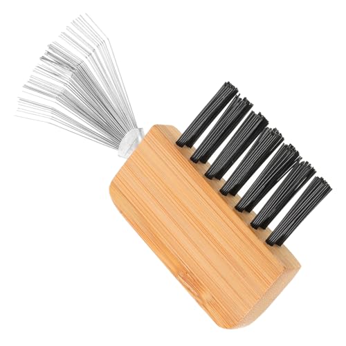 PLAFOPE Blumenigel Metall Holz Cleaner Rake für Blumenarrangement Reinigungswerkzeug mit Komfortablem Holzgriff für Präzise Gründliche Reinigung von Schnittblumen und Ikebana Dekoration von PLAFOPE