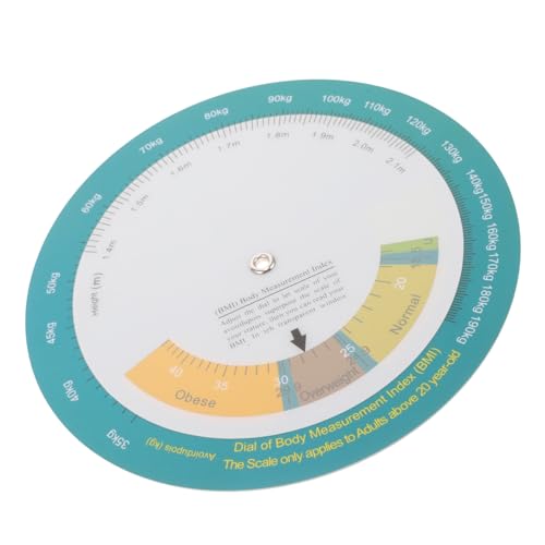 PLAFOPE Bmi Body Mass Index Drehchart zur Schnellen Gewichtskontrolle Wandhängendes Messinstrument für Körpergröße und Bmi Übersichtliches Adipositas Hilfsmittel für Erwachsene PLAFOPE Bmi Body Mass Index Drehchart zur Schnellen Gewichtskontrolle Wandhängendes Messinstrument für Körpergröße und Bmi Übersichtliches Adipositas Hilfsmittel für Erwachsene von PLAFOPE