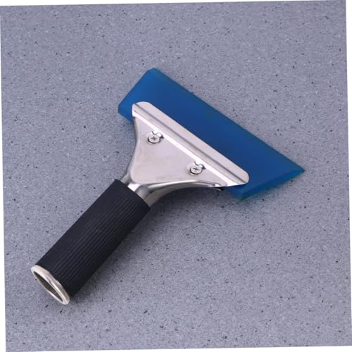 PLAFOPE Car Glass Scraper Blau Edelstahl Weiches Griffmaterial Kratzfreier Fensterschaber für Auto Dusche und Spiegel Kompakt Rutschfest gegen Wasser Schnee und Eis Wintertauglich PLAFOPE Car Glass Scraper Blau Edelstahl Weiches Griffmaterial Kratzfreier Fensterschaber für Auto Dusche und Spiegel Kompakt Rutschfest gegen Wasser Schnee und Eis Wintertauglich von PLAFOPE