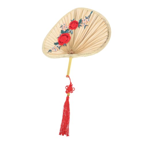 PLAFOPE Chinesischer Handgefertigter Palmblatt Fächer mit Pflaumenblüten Muster Tragbarer Dekorativer Sommer Handfächer für Fein Gewebt Vielseitig als Kühl und Wanddekoration Geeignet PLAFOPE Chinesischer Handgefertigter Palmblatt Fächer mit Pflaumenblüten Muster Tragbarer Dekorativer Sommer Handfächer für Fein Gewebt Vielseitig als Kühl und Wanddekoration Geeignet von PLAFOPE