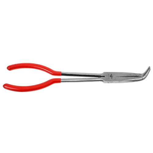 PLAFOPE Crucible Tong Metallzange für Schmelzofen Rotgriff Zange für Gold und Sicherer Halt und Optimale Beim Schmelzen und Gießen von PLAFOPE