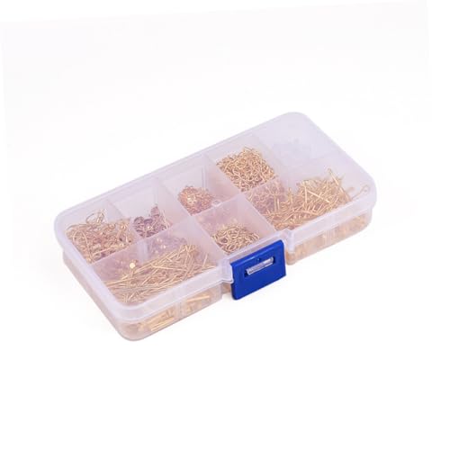 PLAFOPE DIY Ohrschmuck Zubehör Langlebiges Material Goldenes Bastelset für Handgemachte Ohrringe Inklusive Aufbewahrungsbox für Schmuck Selber Machen und Kreative DIY Projekte PLAFOPE DIY Ohrschmuck Zubehör Langlebiges Material Goldenes Bastelset für Handgemachte Ohrringe Inklusive Aufbewahrungsbox für Schmuck Selber Machen und Kreative DIY Projekte von PLAFOPE