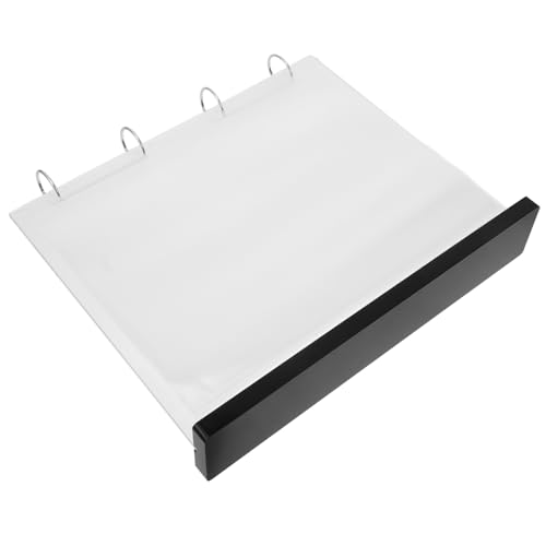 PLAFOPE Doppelseitiger Menühalter aus Acryl und Holz mit Seitigem Flip Display Stabiles Tischaufsteller Design für Cafés Teeläden und Restaurant Menükarten im Format von PLAFOPE