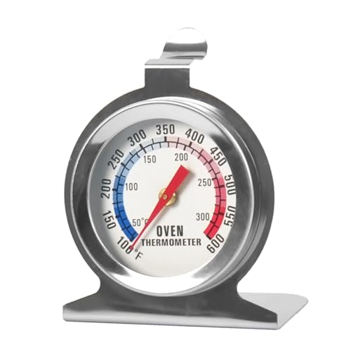 PLAFOPE Edelstahl Bbq Thermometer mit Genauigkeit Kompakt Langlebig Installieren Ofenthermometer für Präzise Temperaturmessung Beim Grillen und Backen für Hausgebrauch von PLAFOPE