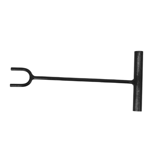 PLAFOPE Eisen T-handle Wasser Absperrschlüssel mit Gabelhaken für Heizkörper Gasbrunnen Armaturen Robust Langlebig Schnelles Absperren Vielseitig Einsetzbar von PLAFOPE
