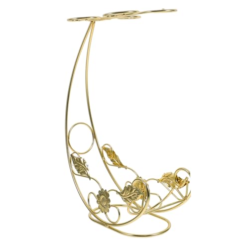 PLAFOPE Eleganter Weinregal Glashalter aus Robustem Metall Vintage Retro Design Hängender Weinglashalter für Zuhause Bar und Restaurant Stilvolle Aufbewahrung und Präsentation von Gläsern von PLAFOPE