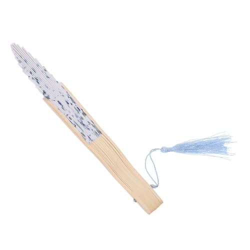 PLAFOPE Faltfächer Lüfter Falten Handventilator Handgebläse Kühlung Handfächer für Frauen Hölzern Blau PLAFOPE Faltfächer Lüfter Falten Handventilator Handgebläse Kühlung Handfächer für Frauen Hölzern Blau von PLAFOPE
