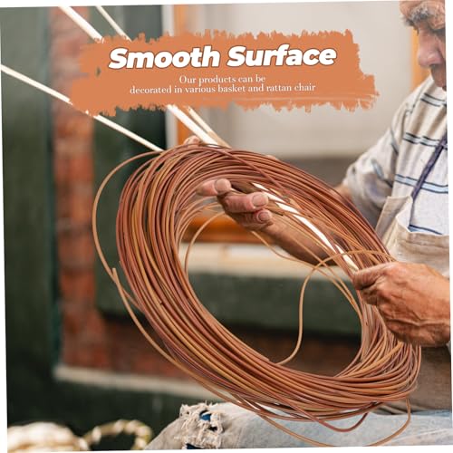 PLAFOPE Flacher Kunststoff Rattan Reparaturstreifen Orangetöne DIY Flechtmaterial für Balkon und Gartenstühle Wetterbeständig Vielseitig für Möbelreparatur und Bastelprojekte PLAFOPE Flacher Kunststoff Rattan Reparaturstreifen Orangetöne DIY Flechtmaterial für Balkon und Gartenstühle Wetterbeständig Vielseitig für Möbelreparatur und Bastelprojekte von PLAFOPE