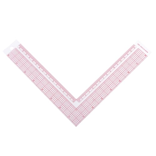 PLAFOPE Förmiges Schneiderlineal aus Transparentem Metrisches Maßwerkzeug für Schneiderei und Handarbeiten Präzise Nähhilfe für Schnittmustererstellung und Bekleidungsdesign von PLAFOPE