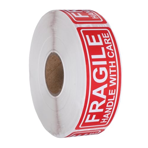 PLAFOPE Fragile Aufkleber Haftpapier Warnetiketten für Versand Verpackung Handle With Care Sticker Bruchsicher Leicht Entfernbar für Glas Pakete PLAFOPE Fragile Aufkleber Haftpapier Warnetiketten für Versand Verpackung Handle With Care Sticker Bruchsicher Leicht Entfernbar für Glas Pakete von PLAFOPE