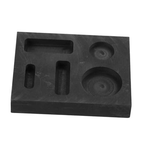 PLAFOPE Graphit Gussform mit Mehrfach ölkanälen für Metallbarren Gießen Präzisionsform für Gold Silber Einfache Entformung Langlebige Graphitform von PLAFOPE