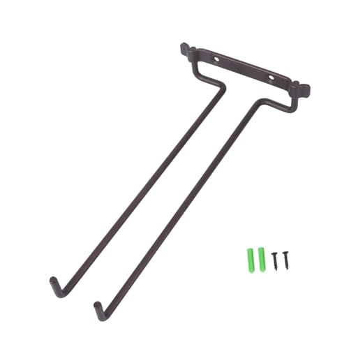 PLAFOPE Hängender Weinglashalter aus Einreihiges Weinregal in Bronze Stabiler Halter für Weingläser Platzsparende Wandmontage für Bar Restaurant Zuhause und Partys von PLAFOPE