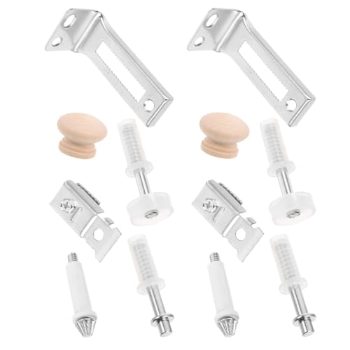 PLAFOPE Heavy-duty Bifold Door Pivot Hinge Kit mit Metallbeschlägen Leiser Reibungsloser Mechanismus Komplettset mit Führung und Halterung für Schrank Falttüren von PLAFOPE