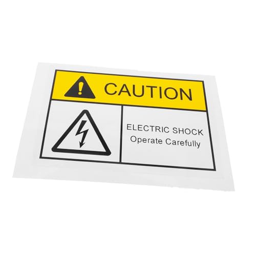 PLAFOPE Hochspannungs warnaufkleber PVC Robust Selbstklebend Sicherheitskennzeichnung Warnschild für Industrie Büro Zuhause von PLAFOPE