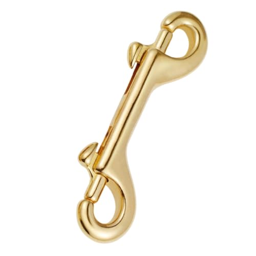 PLAFOPE Hochwertiger Messing Doppelkopf Steckverschluss Snap Haken Robust Vielseitig Einsetzbar für Hundeleinen Gepäck DIY Projekte Langlebiger Karabinerhaken für Sichere Befestigung PLAFOPE Hochwertiger Messing Doppelkopf Steckverschluss Snap Haken Robust Vielseitig Einsetzbar für Hundeleinen Gepäck DIY Projekte Langlebiger Karabinerhaken für Sichere Befestigung von PLAFOPE