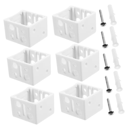 PLAFOPE Jalousien Halterung Weiß Montageset Fensterrollo Ersatzhalter Robust Passend für Verschiedene Rollos von PLAFOPE