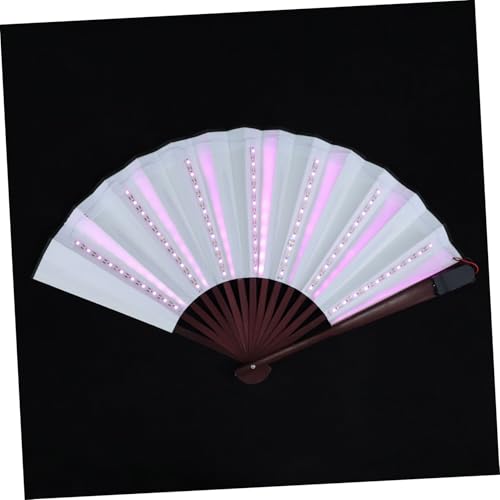 PLAFOPE LED Leuchtender Fächer Faltbar Performance Fan Prop für Party Show Bühnenauftritt Leicht und Langlebig von PLAFOPE