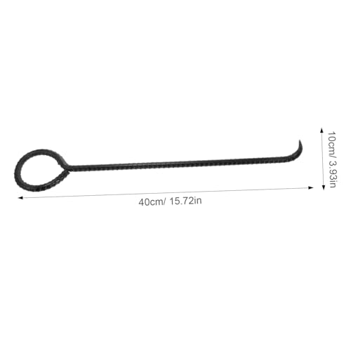 PLAFOPE Manhole Cover Lifting Hook aus Robustem Stahl Vielseitiger Schachtdeckelheber für Cargo und Stahlzug Langer Schwerlasthaken für Sichere Handhabung bei Tür und Rolltoröffnung von PLAFOPE