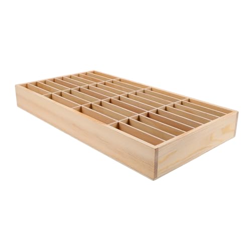 PLAFOPE Mehrfachfach Holz Handyhalter Fächer Mobiltelefon Organizer Desktop Aufbewahrungsbox Handy-aufbewahrung für Büro Schule Arbeitsplatz von PLAFOPE