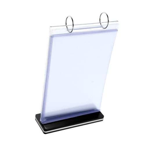 PLAFOPE Menühalter PVC Flip Page Design mit Basis Tischaufsteller für Speisekarten Klarsichtiger Papierhalter Sicherer Stand für Restaurant Büro Geschäft und Werbung PLAFOPE Menühalter PVC Flip Page Design mit Basis Tischaufsteller für Speisekarten Klarsichtiger Papierhalter Sicherer Stand für Restaurant Büro Geschäft und Werbung von PLAFOPE